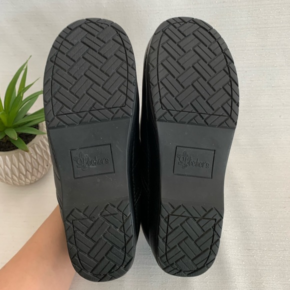 Sketchers Tone Ups Black Leather Comfort Clogs Woman’s 10 - Picture 15 of 15